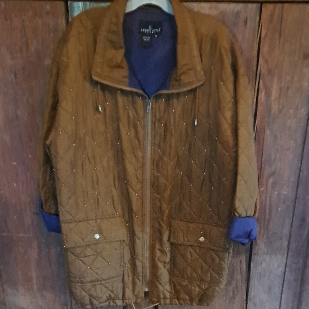 Carole Little 100% Silk Size 8 Lightweight Jacket